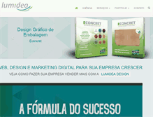 Tablet Screenshot of lumidea.com.br